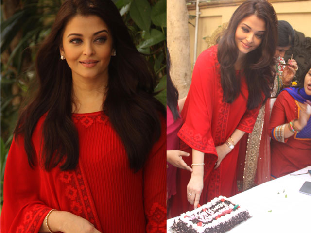 A smile and a cake: Ash celebrates 40th birthday